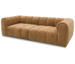 DOMO Bigsofa »Aalborg«, Sitzraster breit, hellbraun