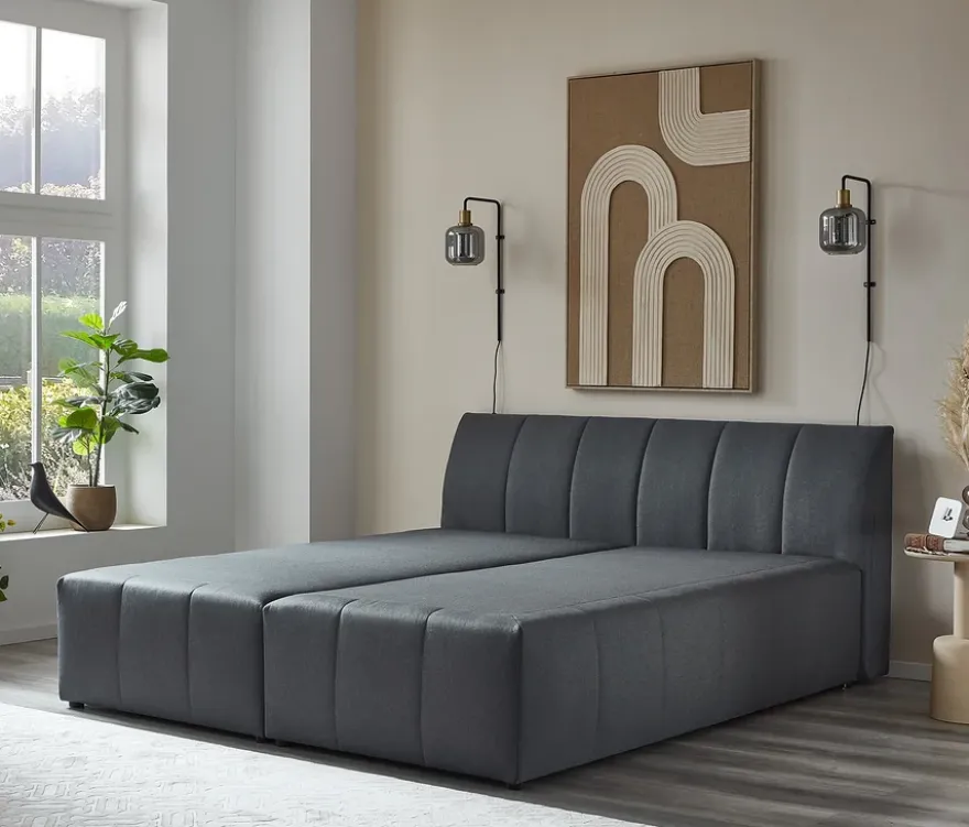 DOMO Boxspringbett »Bergen« 180 x 200 cm inkl. Topper, groß