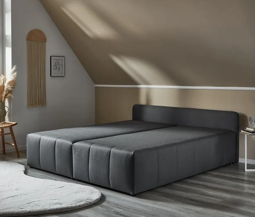 DOMO Boxspringbett »Bergen« 180 x 200 cm inkl. Topper, klein
