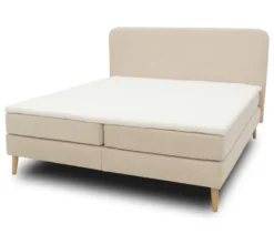 DOMO Boxspringbett »Kopenhagen« mit festem Kopfteil, ca. 180 x 200 cm, inkl. Topper