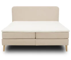 DOMO Boxspringbett »Kopenhagen« mit festem Kopfteil, ca. 180 x 200 cm, inkl. Topper