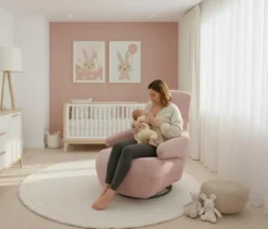 Domo Drehsessel »Valencia« mit Dreh- und Wippfunktion, rosa