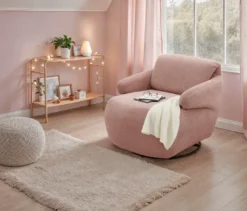 Domo Drehsessel »Valencia« mit Dreh- und Wippfunktion, rosa