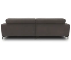 DOMO Eck-Schlafsofa »Malmö« mit Hocker, Longchair links, grau