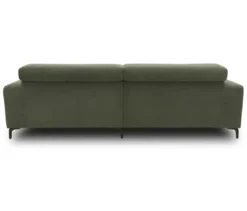 DOMO Eck-Schlafsofa »Malmö« mit Hocker, Longchair rechts, dunkelgrün