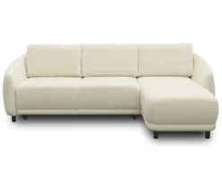 DOMO Eck-Schlafsofa »Visby«, Longchair rechts, creme