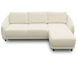 DOMO Eck-Schlafsofa »Visby«, Longchair rechts, creme