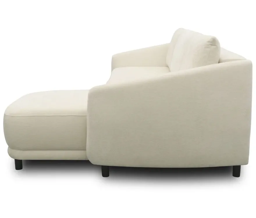 DOMO Eck-Schlafsofa »Visby«, Longchair rechts, creme