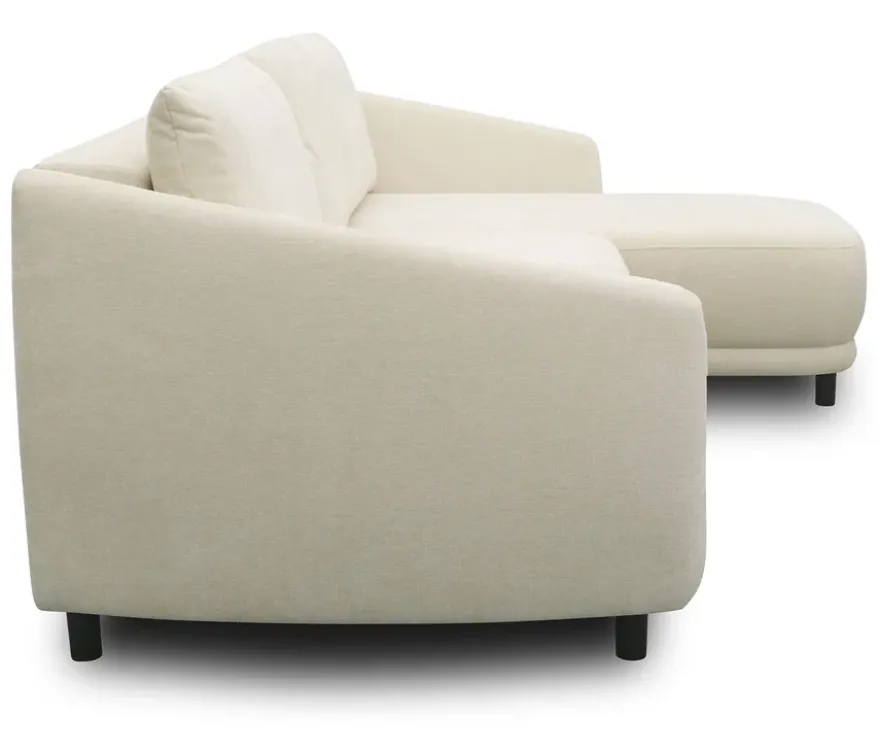 DOMO Eck-Schlafsofa »Visby«, Longchair rechts, creme