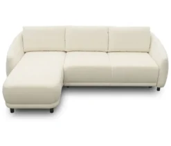DOMO Eck-Schlafsofa »Visby«, Longchair links, creme