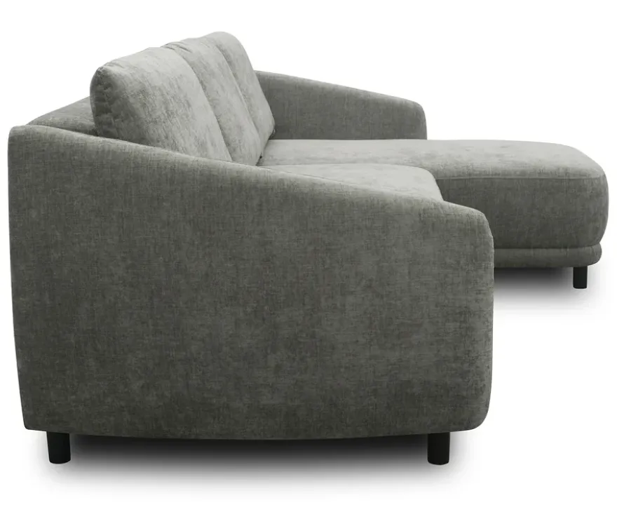 DOMO Eck-Schlafsofa »Visby«, Longchair rechts, grau