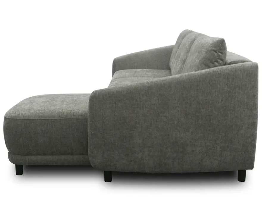 DOMO Eck-Schlafsofa »Visby«, Longchair rechts, grau