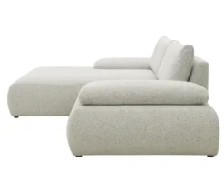 DOMO Ecksofa »Bela«, Longchair links, Armlehne mit Staufach