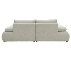 DOMO Ecksofa »Bela«, Longchair rechts, Armlehne mit Staufach
