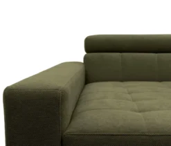 DOMO Ecksofa mit Hocker »Helsingborg«, grün, links