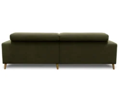 DOMO Ecksofa mit Longchair »Helsingborg«, grün, rechts