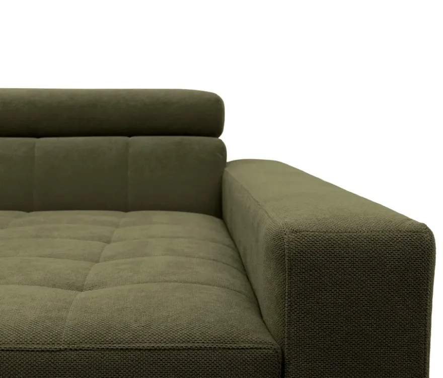 DOMO Ecksofa mit Longchair »Helsingborg«, grün, rechts