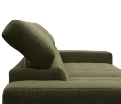 DOMO Ecksofa mit Longchair »Helsingborg«, grün, links