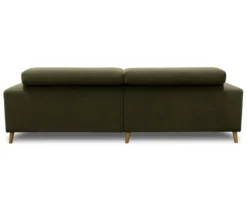 DOMO Ecksofa mit Longchair »Helsingborg«, grün, links
