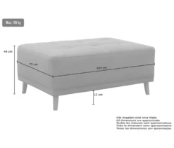 DOMO Hocker »Helsingborg«, blau