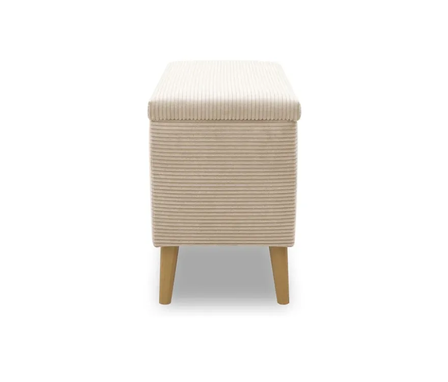 DOMO Hocker »Kopenhagen« mit Staufach, creme