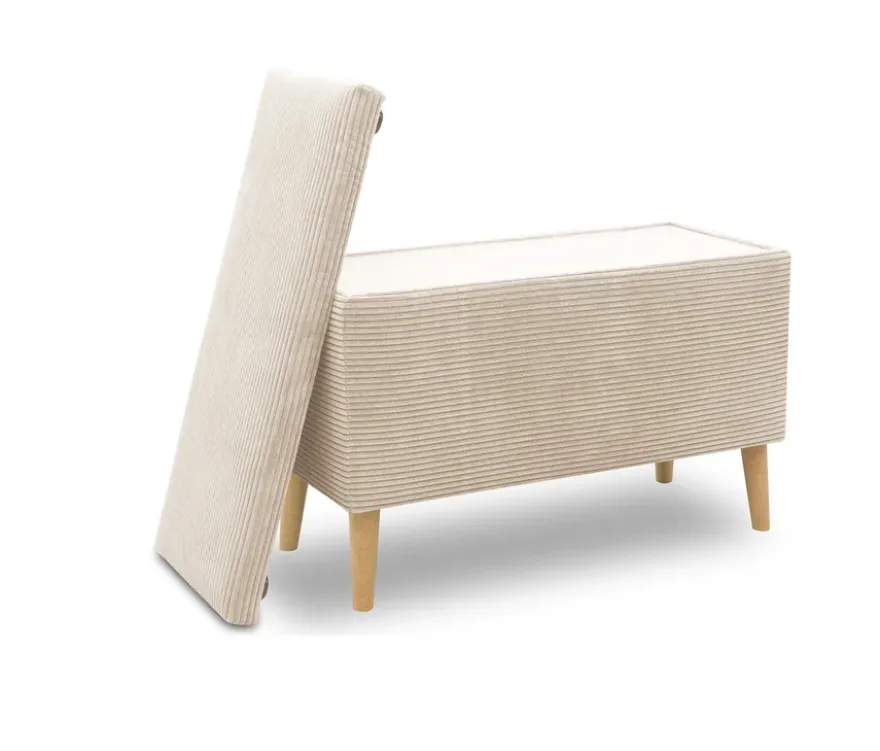 DOMO Hocker »Kopenhagen« mit Staufach, creme