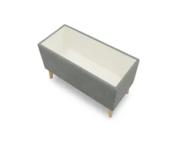 DOMO Hocker »Kopenhagen« mit Staufach, grau