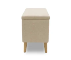 DOMO Hocker »Kopenhagen« mit Staufach, beige