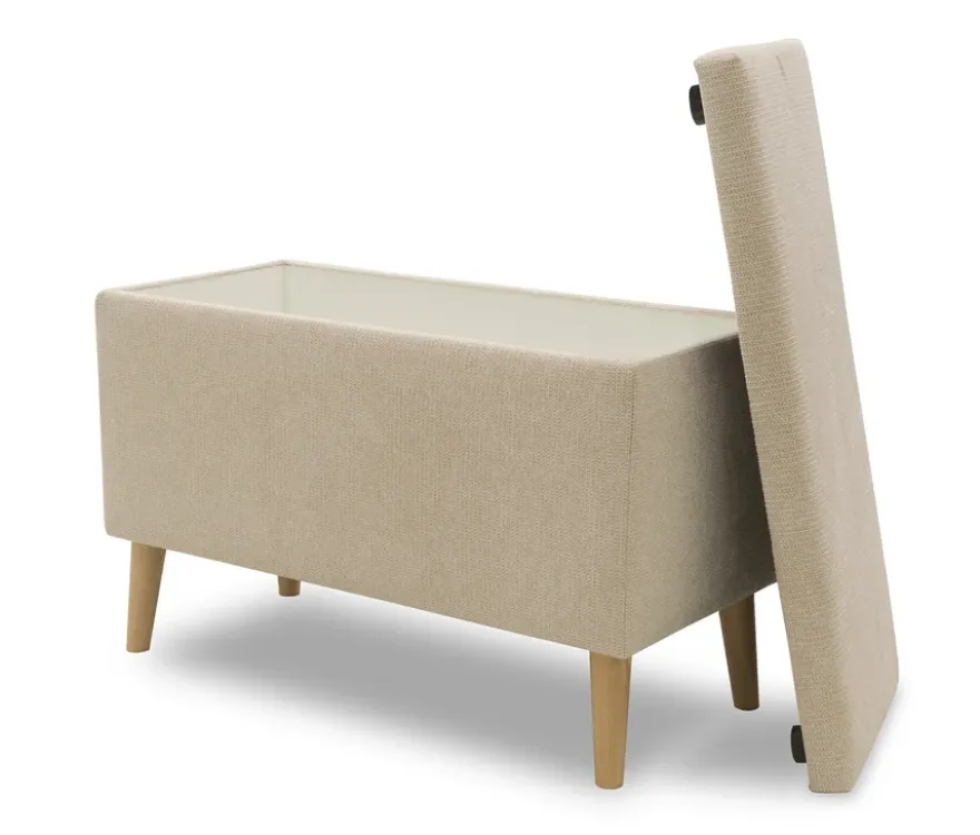 DOMO Hocker »Kopenhagen« mit Staufach, beige