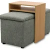 DOMO Hocker mit Tisch »Kopenhagen«, grau