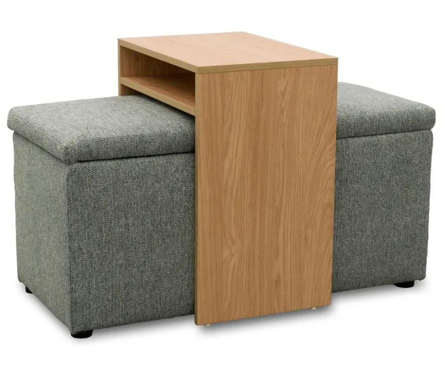 DOMO Hocker mit Tisch »Kopenhagen«, grau