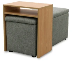 DOMO Hocker mit Tisch »Kopenhagen«, grau