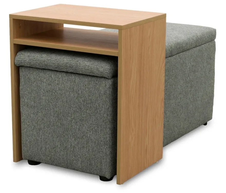 DOMO Hocker mit Tisch »Kopenhagen«, grau