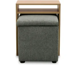 DOMO Hocker mit Tisch »Kopenhagen«, grau