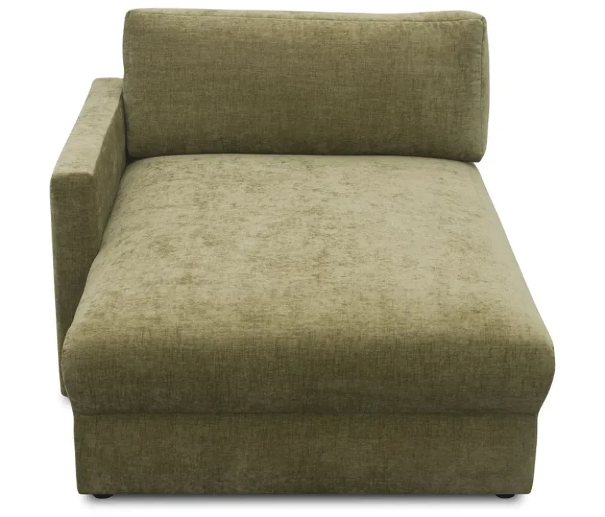 DOMO Longchair »Sonderburg« links, oliv
