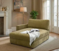 DOMO Longchair »Sonderburg« links, oliv