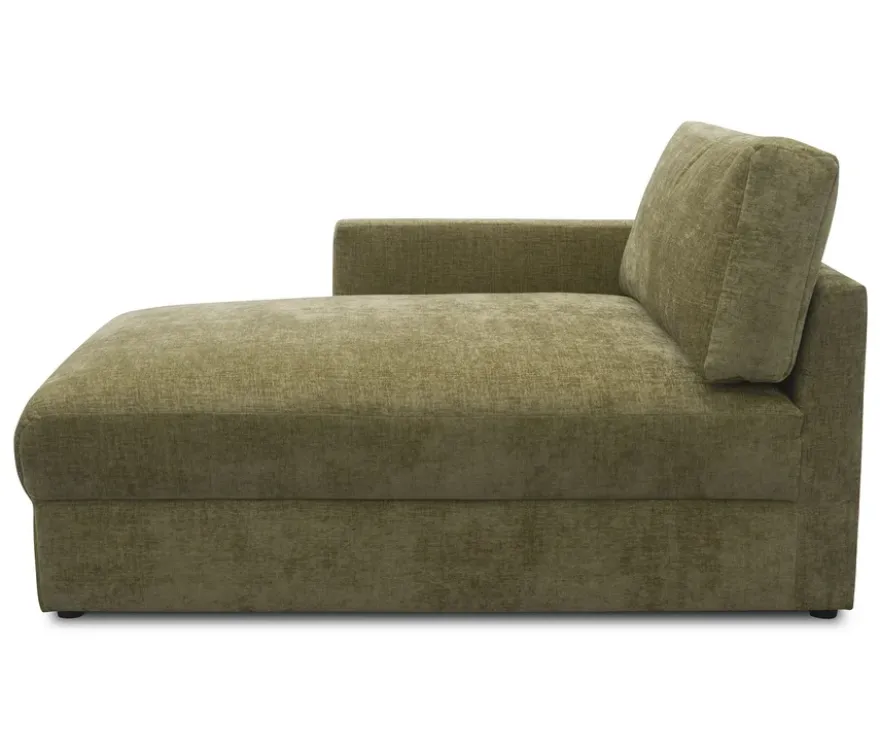 DOMO Longchair »Sonderburg« links, oliv