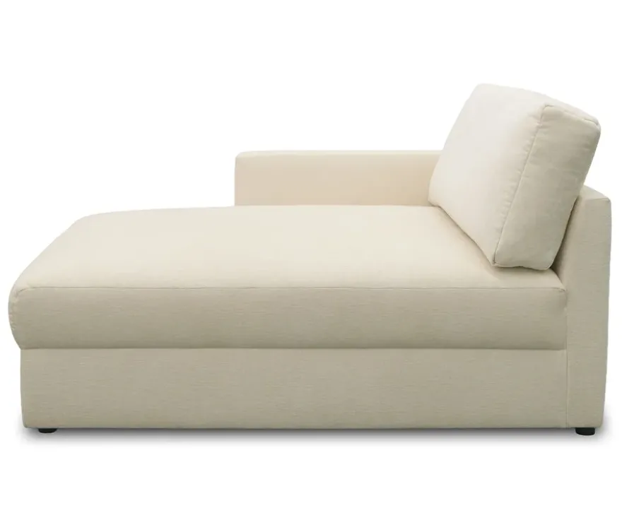 DOMO Longchair »Sonderburg« links, creme