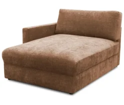 DOMO Longchair »Sonderburg« links, rost/hellbraun
