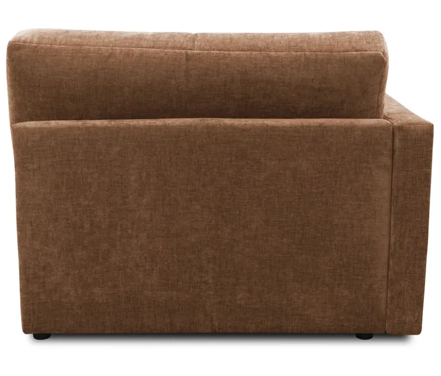 DOMO Longchair »Sonderburg« links, rost/hellbraun