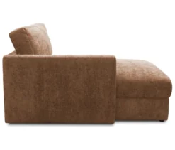 DOMO Longchair »Sonderburg« links, rost/hellbraun