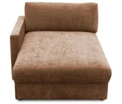DOMO Longchair »Sonderburg« links, rost/hellbraun