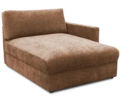 DOMO Longchair »Sonderburg« rechts, rost/hellbraun
