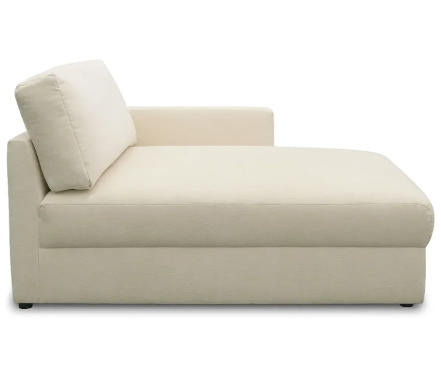 DOMO Longchair »Sonderburg« rechts, creme