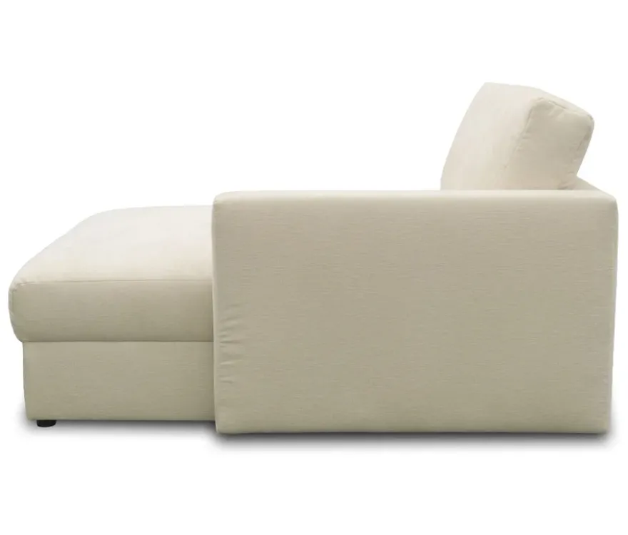 DOMO Longchair »Sonderburg« rechts, creme