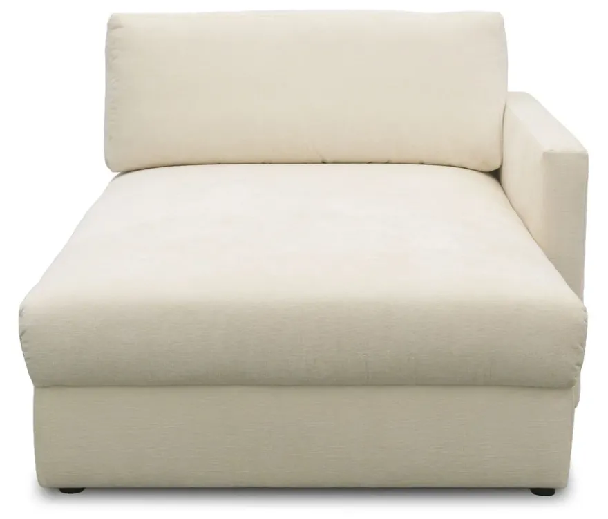 DOMO Longchair »Sonderburg« rechts, creme