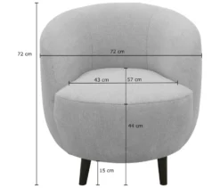 DOMO Sessel »Ahus«, dunkelgrau