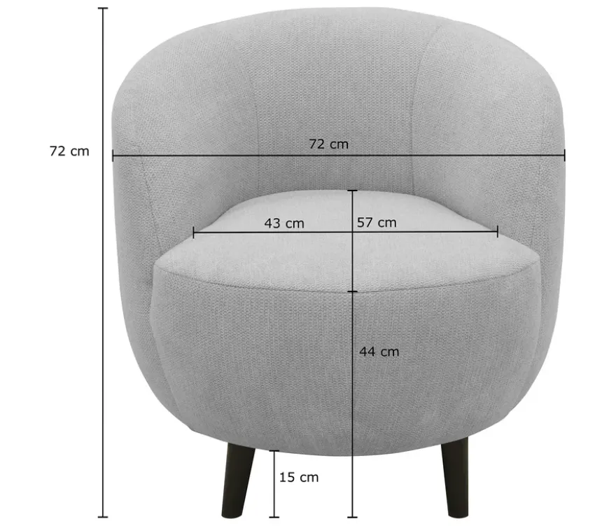 DOMO Sessel »Ahus«, hellblau