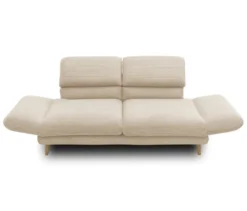 DOMO 2-Sitzer »Malaga«, drehbar, cremefarbener Cord
