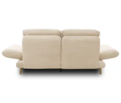 DOMO 2-Sitzer »Malaga«, drehbar, cremefarbener Cord